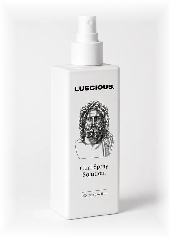 LUSCIOUS. Curl Spray Solution bottle